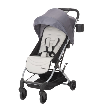 Easy-Fold Compact Stroller - Dorsal - 45 degree angle view of left side