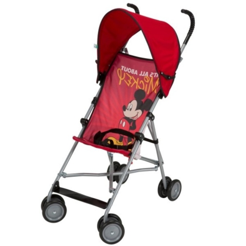 Disney Baby Umbrella Stroller with Canopy - All About Mickey - 45 degree angle view