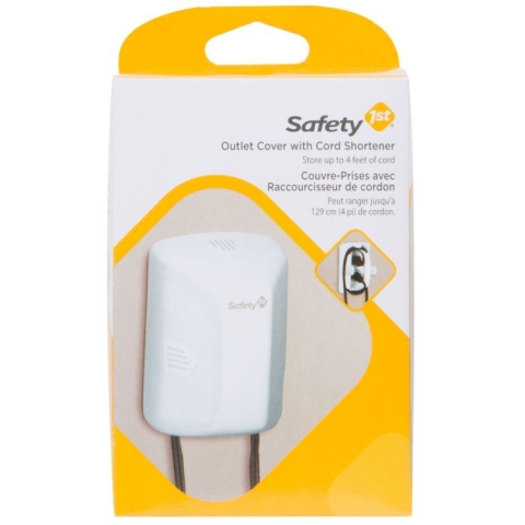 Safety 1st Outlet Cover with Cord Shortener White